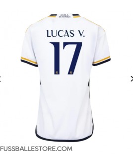 Günstige Real Madrid Lucas Vazquez #17 Heimtrikot Damen 2023-24 Kurzarm